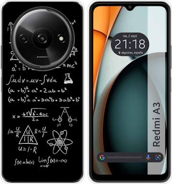 Tumundosmartphone Funda Silicona Xiaomi Redmi A3 Formulas Tumundosmartphone Funda Silicona Xiaomi Redmi A3 Formulas