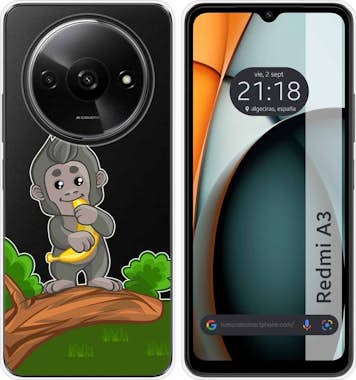 Tumundosmartphone Funda Silicona Xiaomi Redmi A3 Mono Tumundosmartphone Funda Silicona Xiaomi Redmi A3 Mono