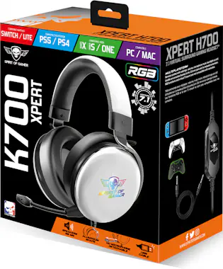 Spirit Of Gamer Spirit of Gamer XPERT H700 Auriculares Alámbrico D Spirit Of Gamer Spirit of Gamer XPERT H700 Auriculares Alámbrico D