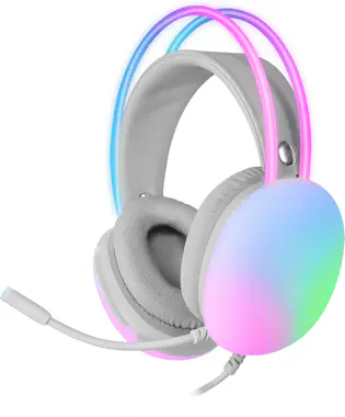 Mars Gaming Mars Gaming MH-GLOW Blanco Auriculares 360° Full C Mars Gaming Mars Gaming MH-GLOW Blanco Auriculares 360° Full C