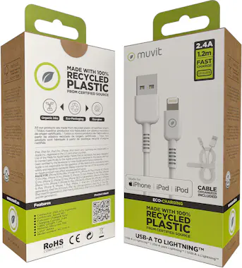Muvit muvit for change cable USB a Lightning MFI 2,4A/12 Muvit muvit for change cable USB a Lightning MFI 2,4A/12