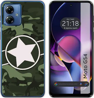 Tumundosmartphone Funda Silicona Motorola Moto G54 5G Camuflaje 01 Tumundosmartphone Funda Silicona Motorola Moto G54 5G Camuflaje 01