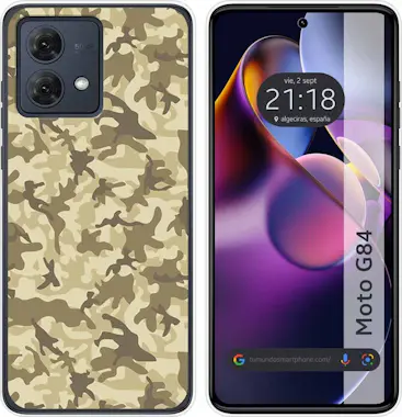 Tumundosmartphone Funda Silicona Motorola Moto G84 5G Sand Camuflaje Tumundosmartphone Funda Silicona Motorola Moto G84 5G Sand Camuflaje