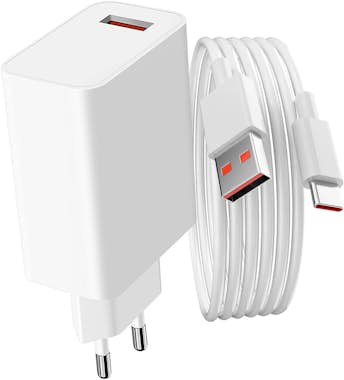 Xiaomi Cargador de red USB 33 W + Cable blanco de USB a U Xiaomi Cargador de red USB 33 W + Cable blanco de USB a U
