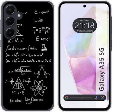 Tumundosmartphone Funda Silicona Samsung Galaxy A35 5G Formulas Tumundosmartphone Funda Silicona Samsung Galaxy A35 5G Formulas