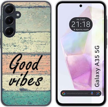 Tumundosmartphone Funda Silicona Samsung Galaxy A35 5G Madera 01 Tumundosmartphone Funda Silicona Samsung Galaxy A35 5G Madera 01