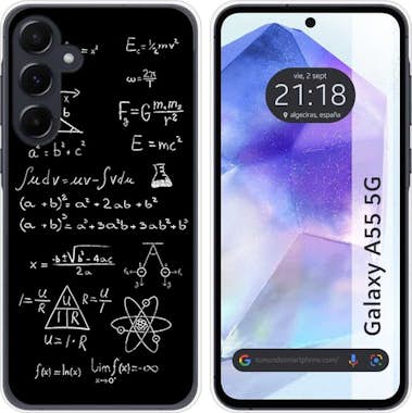 Tumundosmartphone Funda Silicona Samsung Galaxy A55 5G Formulas Tumundosmartphone Funda Silicona Samsung Galaxy A55 5G Formulas