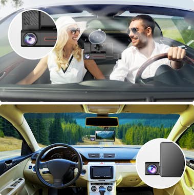 Avizar Dashcam Vídeo Full HD 1080p, 2x Cámaras delantera Avizar Dashcam Vídeo Full HD 1080p, 2x Cámaras delantera