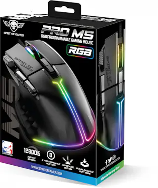 Spirit Of Gamer Spirit of Gamer PRO-M5 ratón mano derecha USB tipo Spirit Of Gamer Spirit of Gamer PRO-M5 ratón mano derecha USB tipo