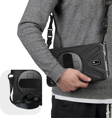 Avizar Funda Samsung Tab Active 2 Soporte con asa girator Avizar Funda Samsung Tab Active 2 Soporte con asa girator