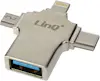 LinQ Adaptador OTG 3 en 1 Lightning, USB-C y Micro-USB LinQ Adaptador OTG 3 en 1 Lightning, USB-C y Micro-USB