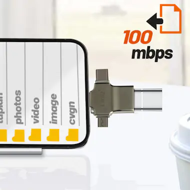 LinQ Adaptador OTG 3 en 1 Lightning, USB-C y Micro-USB LinQ Adaptador OTG 3 en 1 Lightning, USB-C y Micro-USB