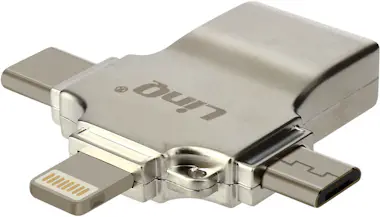 LinQ Adaptador OTG 3 en 1 Lightning, USB-C y Micro-USB LinQ Adaptador OTG 3 en 1 Lightning, USB-C y Micro-USB