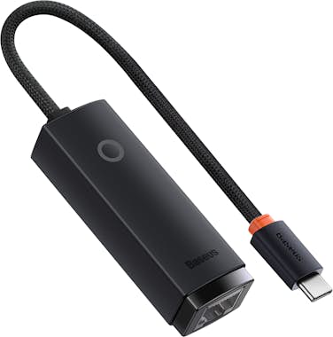 Baseus Adaptador USB-C a Ethernet RJ45 1000 Mbps, Negro Baseus Adaptador USB-C a Ethernet RJ45 1000 Mbps, Negro