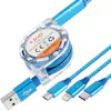 LinQ Cable USB retráctil universal de 1 m Azul LinQ Cable USB retráctil universal de 1 m Azul