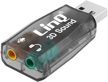 LinQ Tarjeta sonido USB externa 2x3,5mm Jack Audio Micr LinQ Tarjeta sonido USB externa 2x3,5mm Jack Audio Micr
