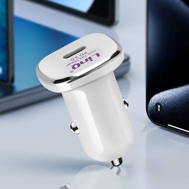 LinQ Cargador de mechero USB C Recarga rápida 18W Power LinQ Cargador de mechero USB C Recarga rápida 18W Power