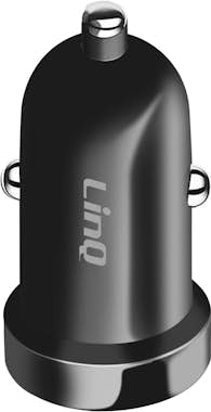 LinQ Cargador de coche compacto doble USB de 12 W negro LinQ Cargador de coche compacto doble USB de 12 W negro