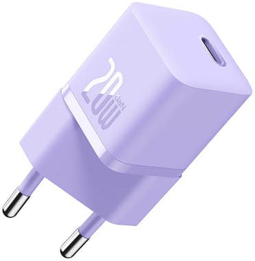 Baseus Baseus GaN5 20W Mini Universal Púrpura Corriente a Baseus Baseus GaN5 20W Mini Universal Púrpura Corriente a
