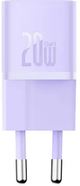 Baseus Baseus GaN5 20W Mini Universal Púrpura Corriente a Baseus Baseus GaN5 20W Mini Universal Púrpura Corriente a