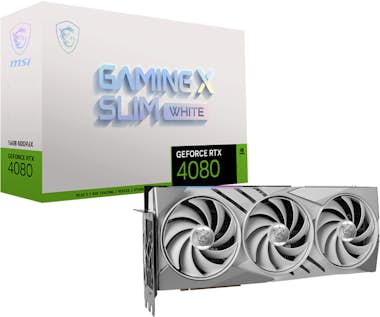 MSI MSI GAMING GEFORCE RTX 4080 16GB X SLIM WHITE tarj MSI MSI GAMING GEFORCE RTX 4080 16GB X SLIM WHITE tarj