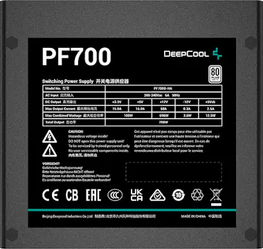 DeepCool DeepCool PF700 unidad de fuente de alimentación 70 DeepCool DeepCool PF700 unidad de fuente de alimentación 70