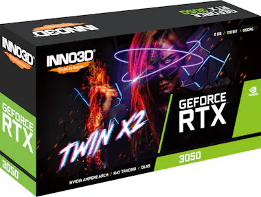 Inno3D Inno3D GeForce RTX 3050 Twin X2 NVIDIA 8 GB GDDR6 Inno3D Inno3D GeForce RTX 3050 Twin X2 NVIDIA 8 GB GDDR6