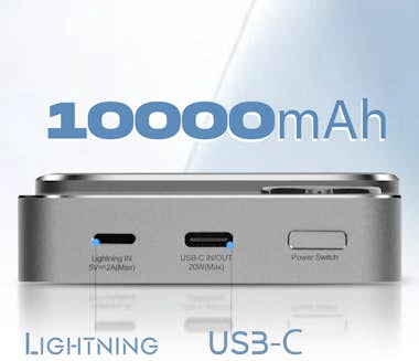 3mk Powerbank MagSafe 10000 mAh Negro 3mk Powerbank MagSafe 10000 mAh Negro