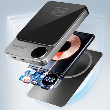 3mk Powerbank MagSafe 10000 mAh Negro 3mk Powerbank MagSafe 10000 mAh Negro