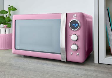 SWAN , SM22030LPNEU, Retro Microondas Digital 20L, 5 Ni SWAN , SM22030LPNEU, Retro Microondas Digital 20L, 5 Ni