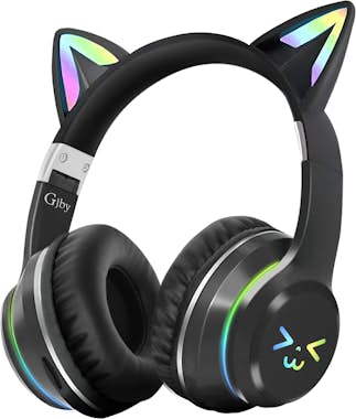 Avizar Auriculares Bluetooth con orejas de gato brillante Avizar Auriculares Bluetooth con orejas de gato brillante