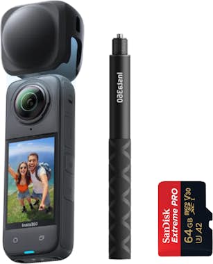 Insta360 Insta 360º X4 8K+Tapa de lente+palo selfie de 114c Insta360 Insta 360º X4 8K+Tapa de lente+palo selfie de 114c