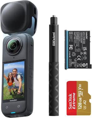 Insta360 Insta 360º X4 8K+Tapa de lente+Palo selfie de 114c Insta360 Insta 360º X4 8K+Tapa de lente+Palo selfie de 114c