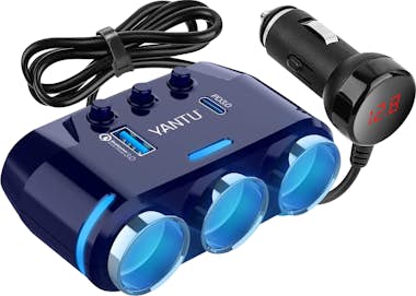 Avizar Divisor Cargador Coche 120W 3x Encendedor 1x USB 1 Avizar Divisor Cargador Coche 120W 3x Encendedor 1x USB 1