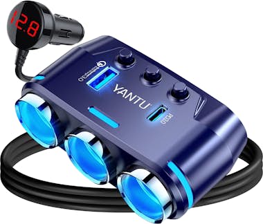Avizar Divisor Cargador Coche 120W 3x Encendedor 1x USB 1 Avizar Divisor Cargador Coche 120W 3x Encendedor 1x USB 1