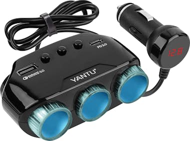 Avizar Divisor Cargador de coche 3x Encendedor 1x USB 1x Avizar Divisor Cargador de coche 3x Encendedor 1x USB 1x