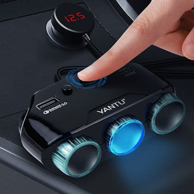 Avizar Divisor Cargador de coche 3x Encendedor 1x USB 1x Avizar Divisor Cargador de coche 3x Encendedor 1x USB 1x