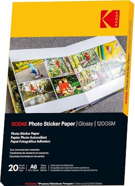 KODAK Papel fotográfico autoadhesivo - Paquete de 20 hoj KODAK Papel fotográfico autoadhesivo - Paquete de 20 hoj
