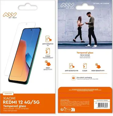 MYWAY Myway Cristal templado para Xiaomi Redmi 12 4G/5G MYWAY Myway Cristal templado para Xiaomi Redmi 12 4G/5G