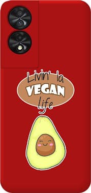 Tumundosmartphone Funda Silicona Líquida Roja TCL 50 SE Vegan Life Tumundosmartphone Funda Silicona Líquida Roja TCL 50 SE Vegan Life