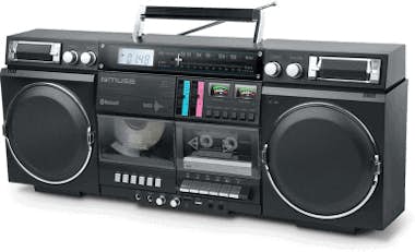 Muse Altavoz portátil retro Bluetooth 5.0 Premium de 80 Muse Altavoz portátil retro Bluetooth 5.0 Premium de 80