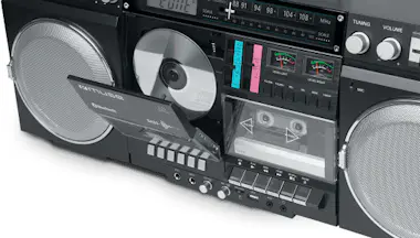 Muse Altavoz portátil retro Bluetooth 5.0 Premium de 80 Muse Altavoz portátil retro Bluetooth 5.0 Premium de 80