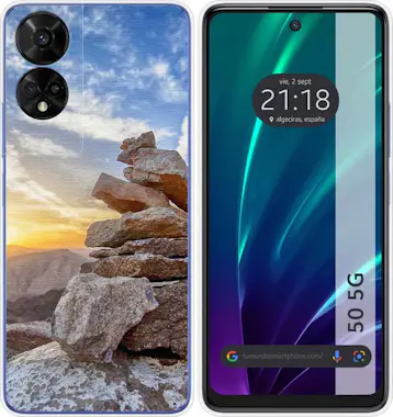 Tumundosmartphone Funda Silicona TCL 50 5G Sunset Tumundosmartphone Funda Silicona TCL 50 5G Sunset