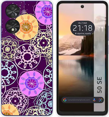 Tumundosmartphone Funda Silicona TCL 50 SE Radial Tumundosmartphone Funda Silicona TCL 50 SE Radial