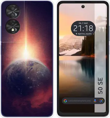 Tumundosmartphone Funda Silicona TCL 50 SE Tierra Tumundosmartphone Funda Silicona TCL 50 SE Tierra