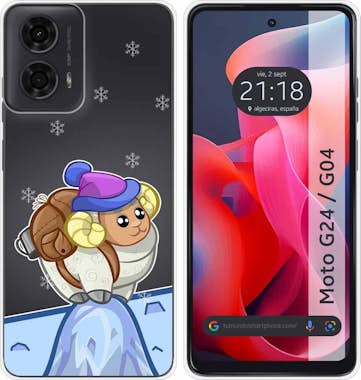 Tumundosmartphone Funda Silicona Motorola Moto G04 / G24 Cabra Tumundosmartphone Funda Silicona Motorola Moto G04 / G24 Cabra
