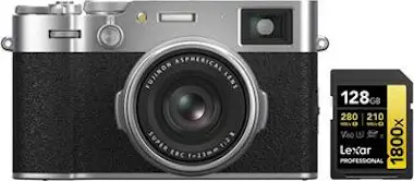 Sony Cámara digital FUJIFILM X100VI (Plata) + Tarjeta d Sony Cámara digital FUJIFILM X100VI (Plata) + Tarjeta d