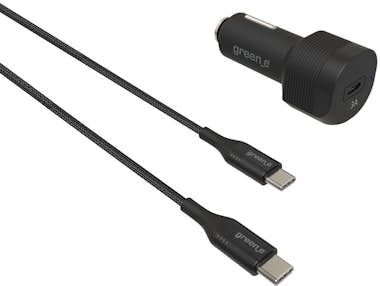 green_e Greene Cargador de coche USB-C PD de 18 W con cabl green_e Greene Cargador de coche USB-C PD de 18 W con cabl