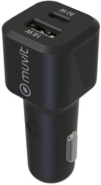 Muvit Cargador de coche encendedor PD USB-C 30 W - QC 3. Muvit Cargador de coche encendedor PD USB-C 30 W - QC 3.