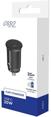 MYWAY Myway Cargador de mechero para coche PD USB-C 20W MYWAY Myway Cargador de mechero para coche PD USB-C 20W